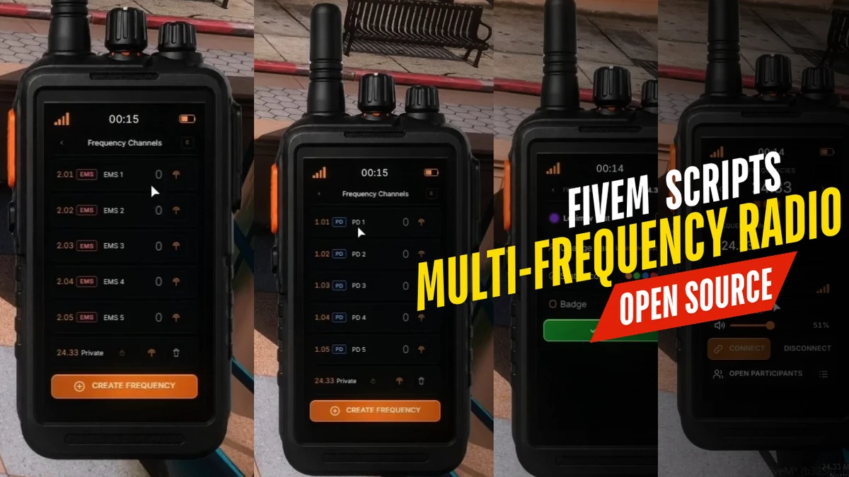 FiveM Radio Script | Multi-Frequency Radio | Open Source